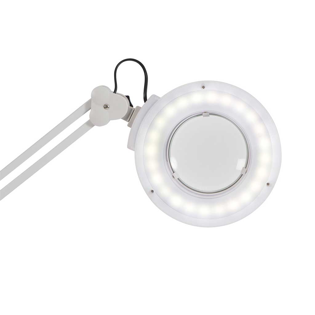 Loupe lampe x3 orientable à bras articulés, avec couvercle de protection, éclairage leds – Image 2
