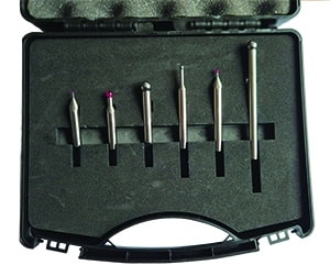 Jeu de touches de palpage pour colonne de mesure