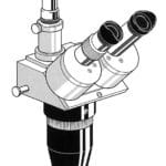 Trinoculaire microscope