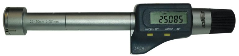 Digital three-point internal micrometer