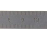 Réglet flexible en acier inox chromé mat