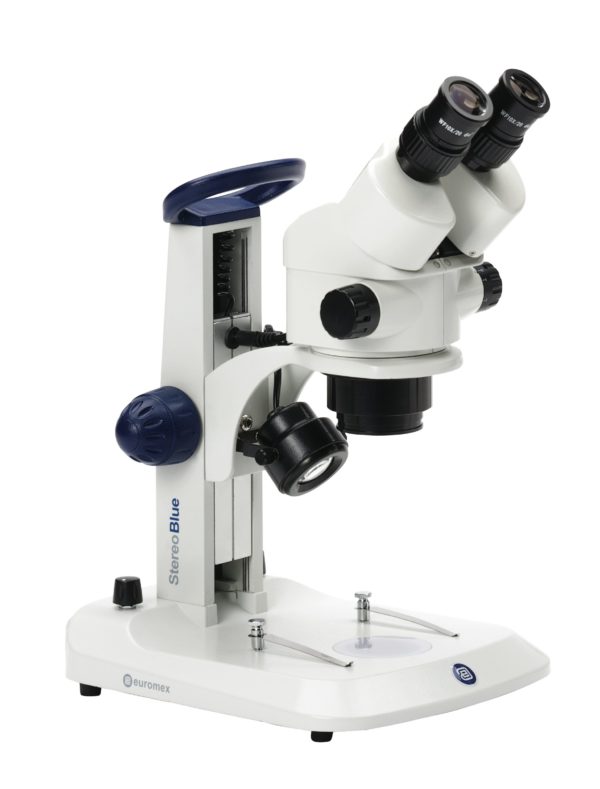 Microscope Stereo-BLUE SOMECO statif à colonne ou crémaillère Someco