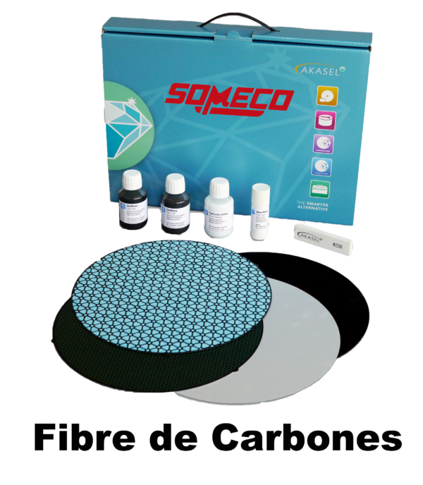 Set complet pour le polissage fibres de carbones