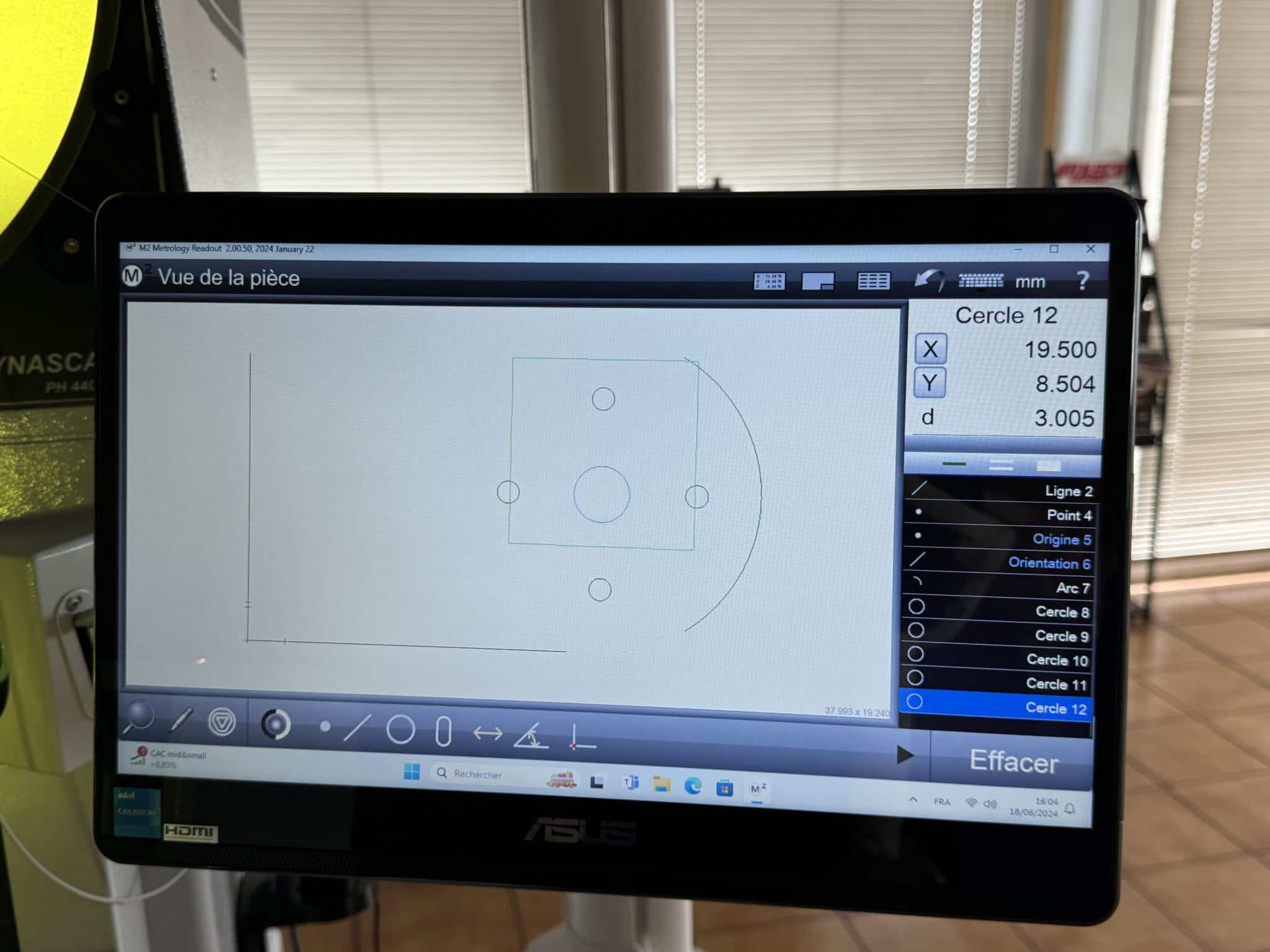 Graphique Comparateur Optique Pour Projecteur De Profil - Superposition Mylar Rayon 1X 10X 20X 50X